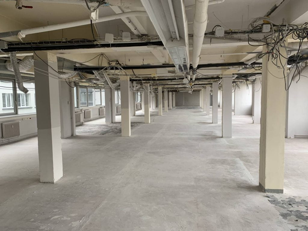 Photo prise suite à un déménagement de locaux professionnels